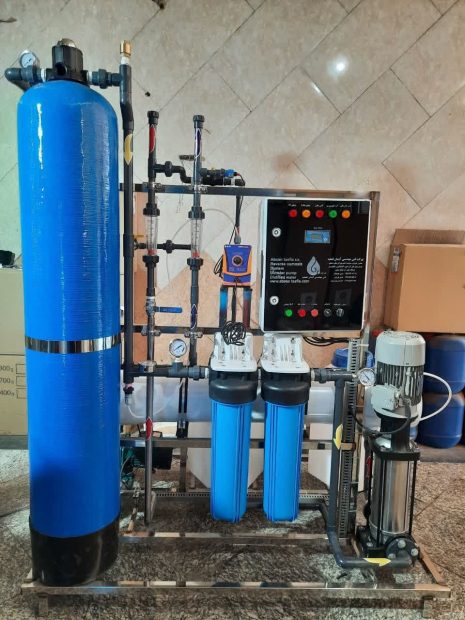 طراحی، ساخت و ارسال دستگاه تصفیه آب صنعتی به ظرفیت ۲۵۰۰۰ لیتر